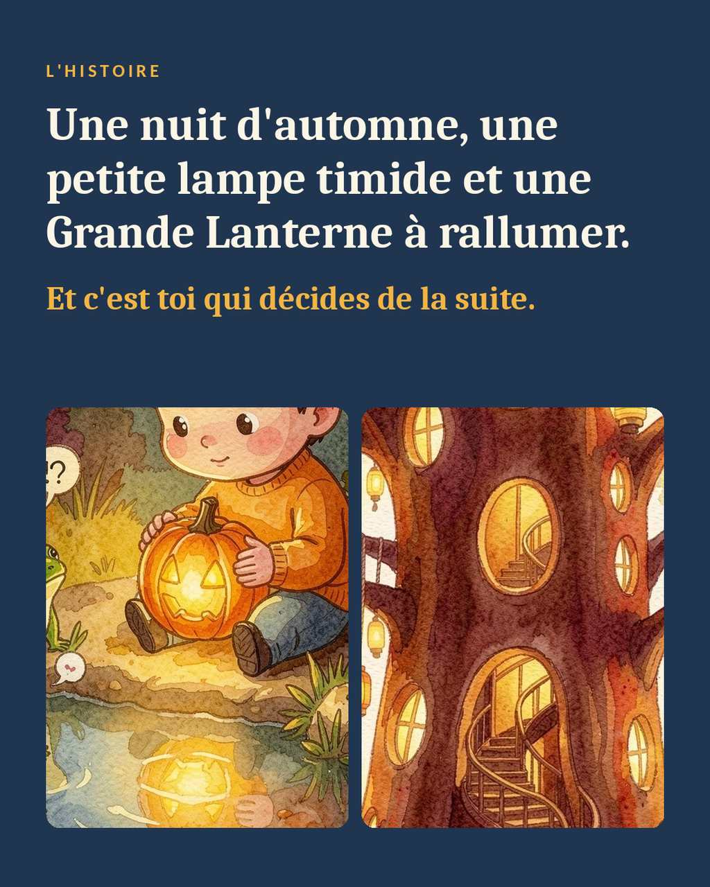 La Petite Citrouille et la Nuit des Mille Lumières : un livre dont tu es le héros